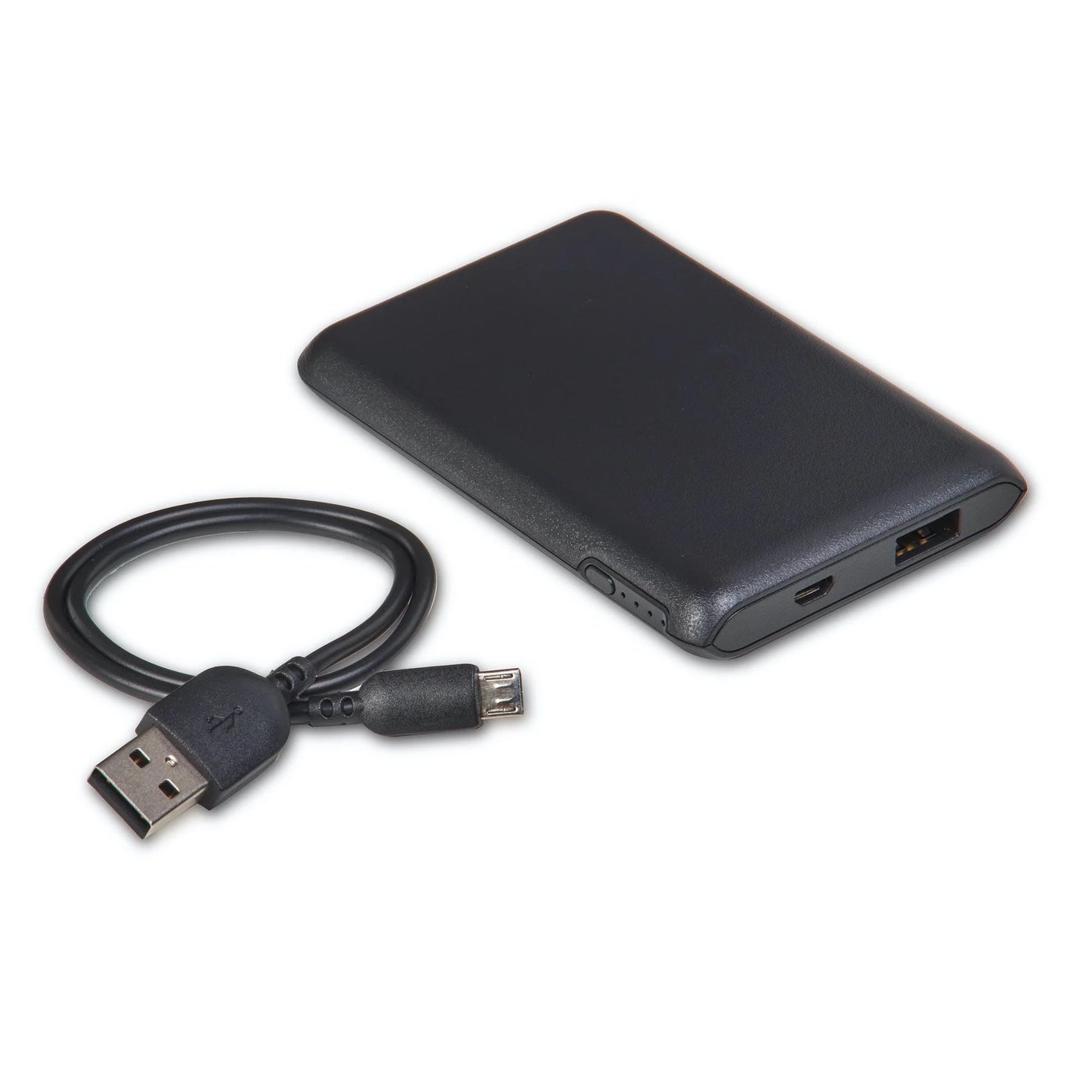 . 4,000 Mah Portable Battery, Micro-Usb and USB Ports, Black
