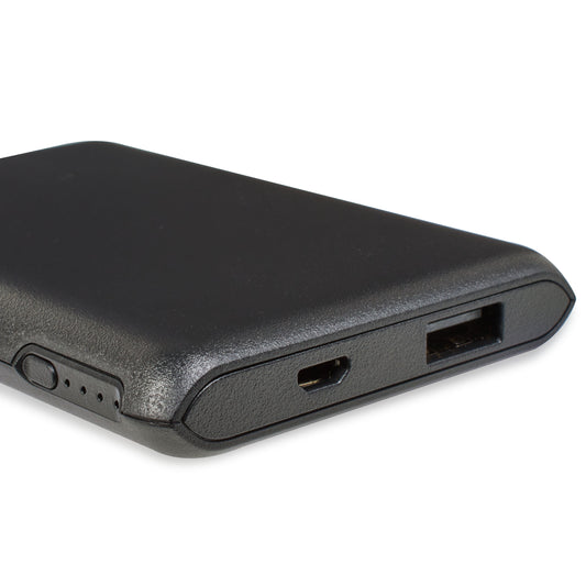 . 4,000 Mah Portable Battery, Micro-Usb and USB Ports, Black
