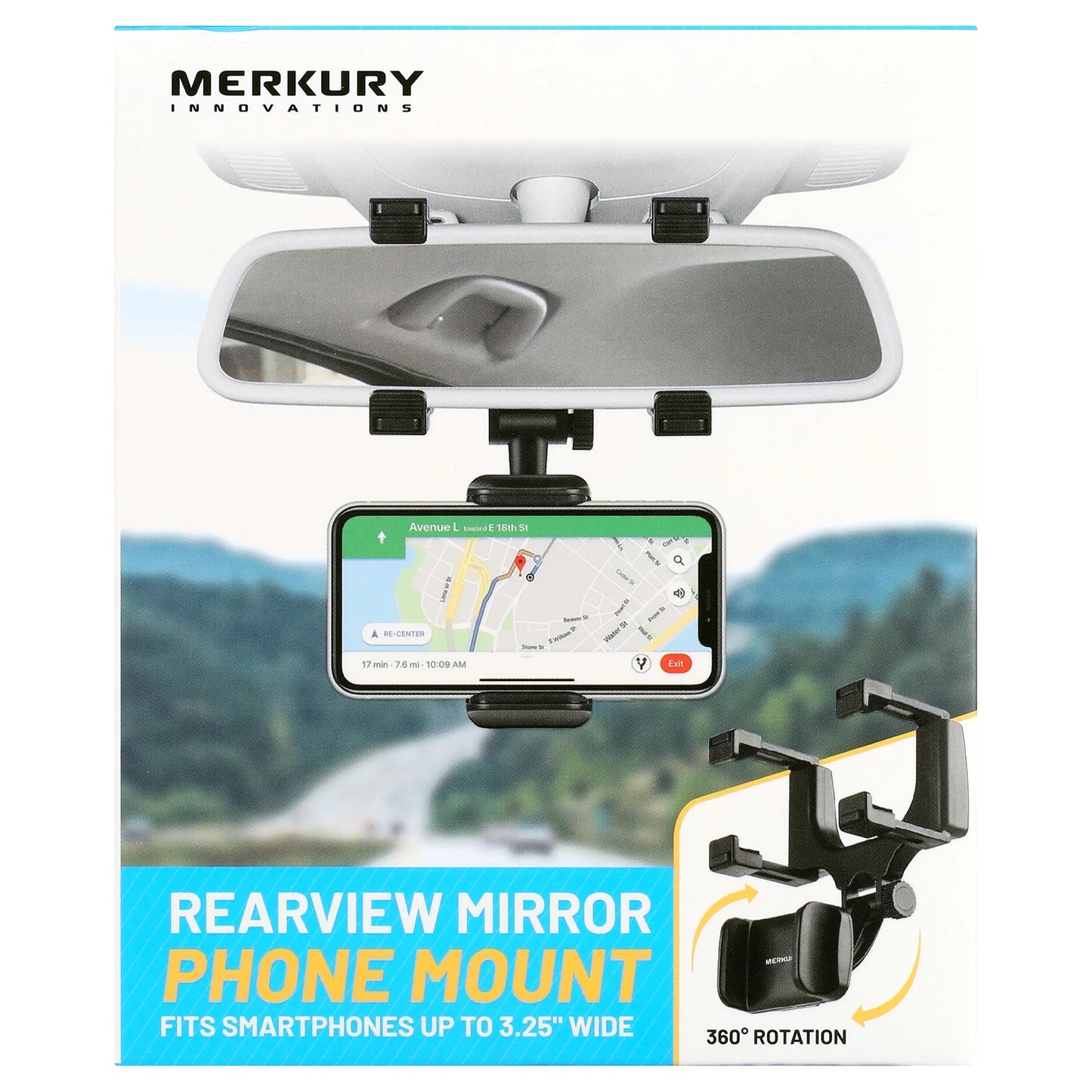 Car Rearview Mirror Phone Mount