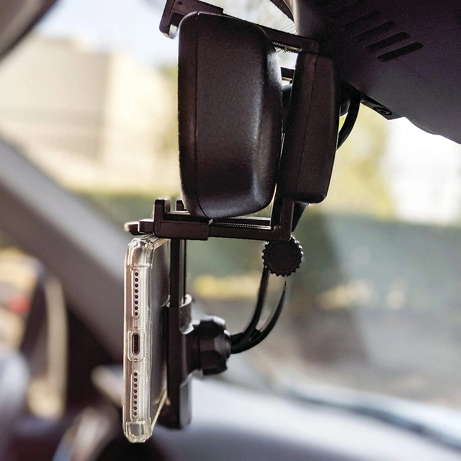 Car Rearview Mirror Phone Mount